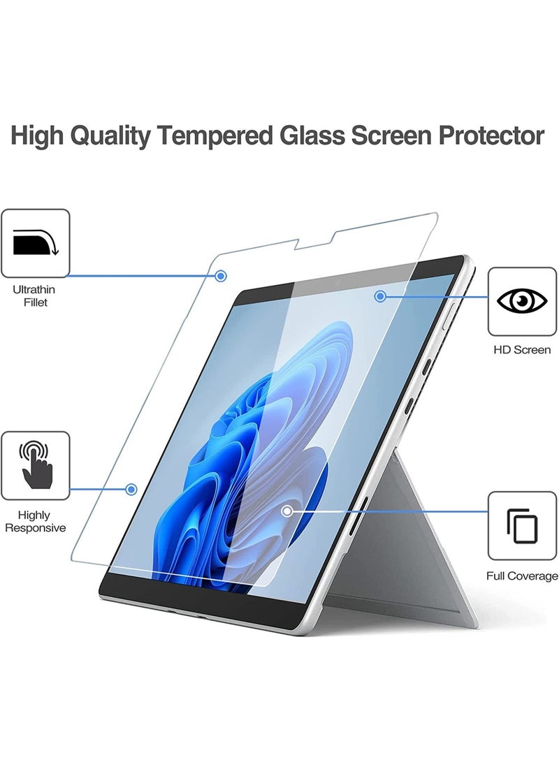 2Pack Screen Protector for Microsoft Surface Pro 11 Pro 10 (2024)/Pro 9 (2022)/Pro 8 (2021)/Pro X-13 Inch, Tempered Glass/Surface Pen Compatible - Image 2